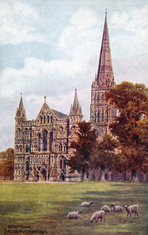 Cathédrale de Salisbury, façade ouest - Alfred Robert Quinton