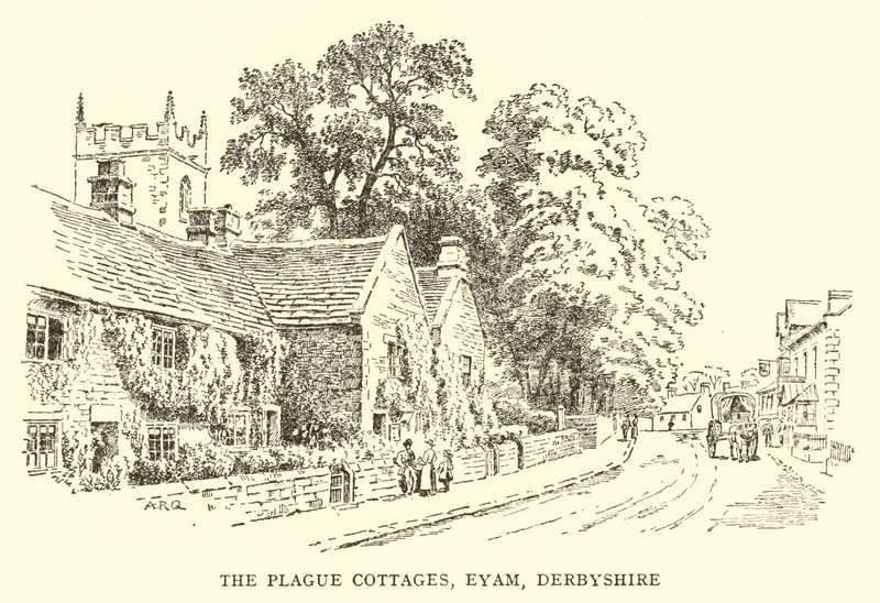 Les cottages de la peste, Eyam, Derbyshire - Alfred Robert Quinton