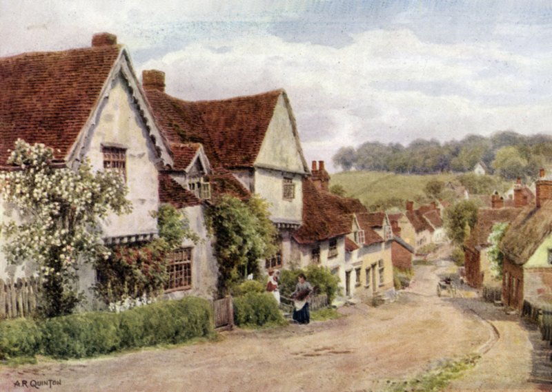 La Rue du Village, Kersey, Suffolk - Alfred Robert Quinton