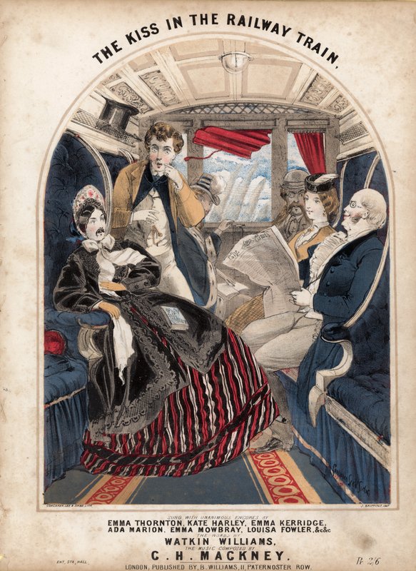 Le baiser dans le train - Alfred Concanen