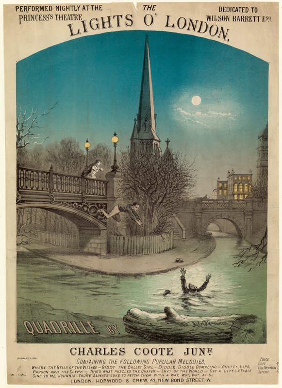 Les lumières de Londres - Alfred Concanen
