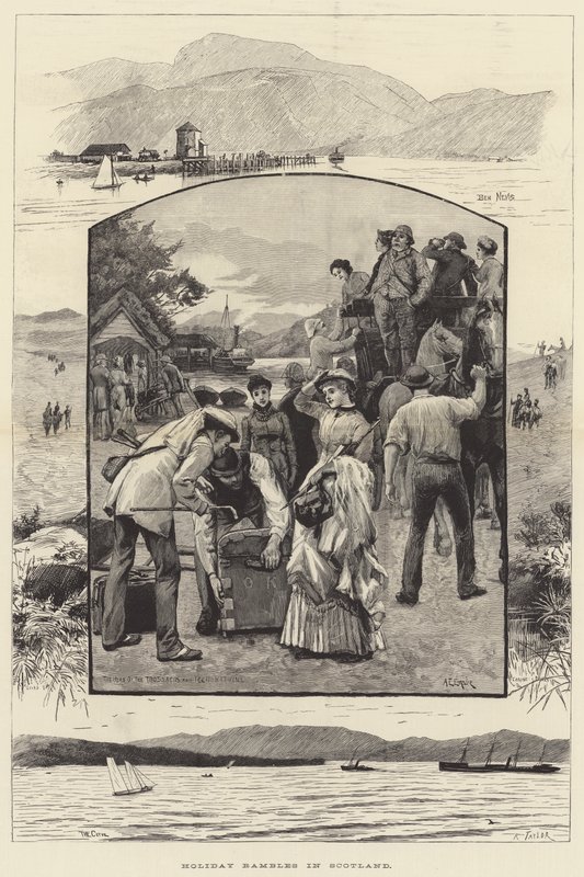 Promenades de vacances en Écosse - Alfred Edward Emslie