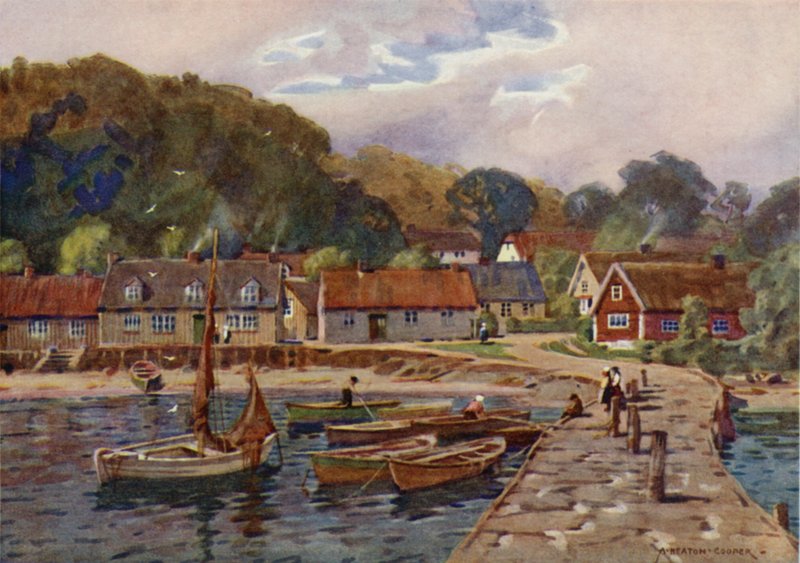 Arild, un village de pêcheurs près de Molle - Alfred Heaton Cooper