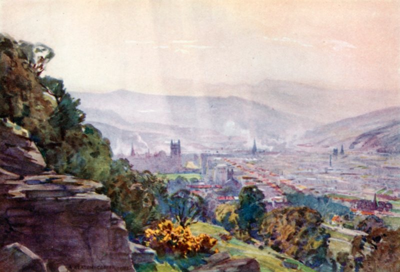 Bath, depuis Hampton Rocks - Alfred Heaton Cooper