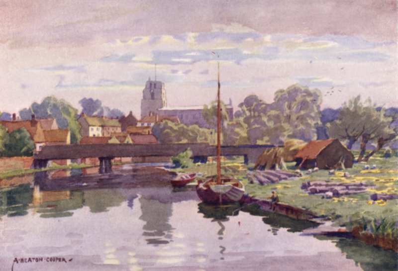 Beccles, sur la Waveney, Suffolk - Alfred Heaton Cooper