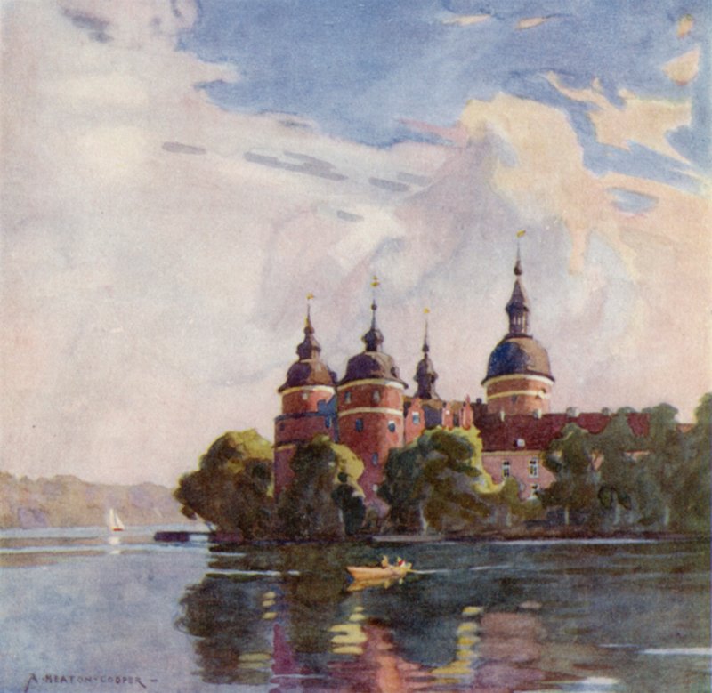 Château de Gripsholm, près de Stockholm - Alfred Heaton Cooper