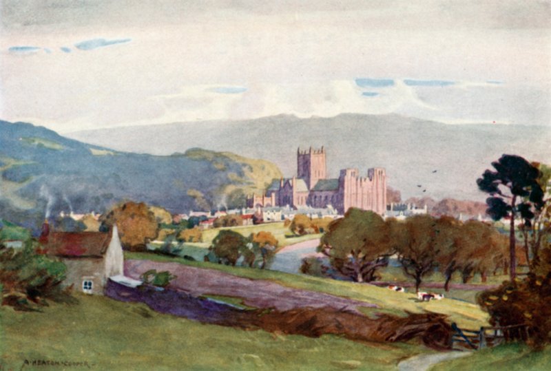 Wells, depuis Milton Hill - Alfred Heaton Cooper