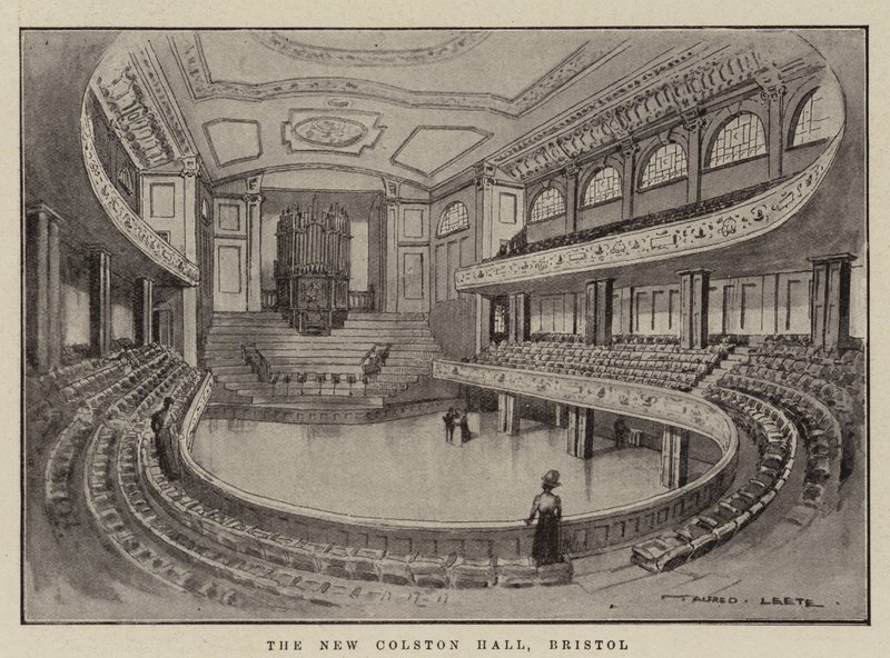 Le nouveau Colston Hall, Bristol - Alfred Leete