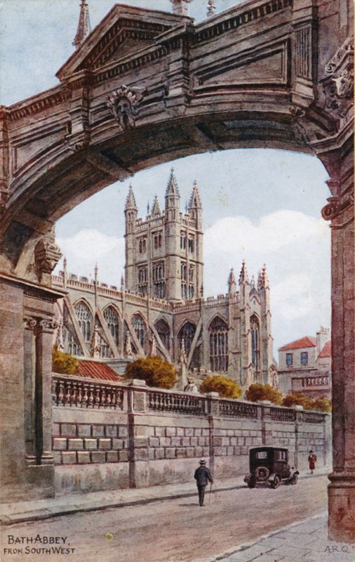 Abbaye de Bath, vue du sud-ouest - Alfred Robert Quinton