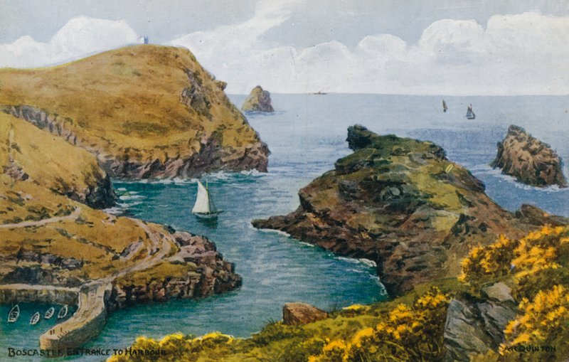 Boscastle, entrée du port - Alfred Robert Quinton