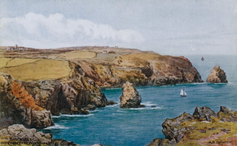 Boscastle, la côte depuis Willapark - Alfred Robert Quinton