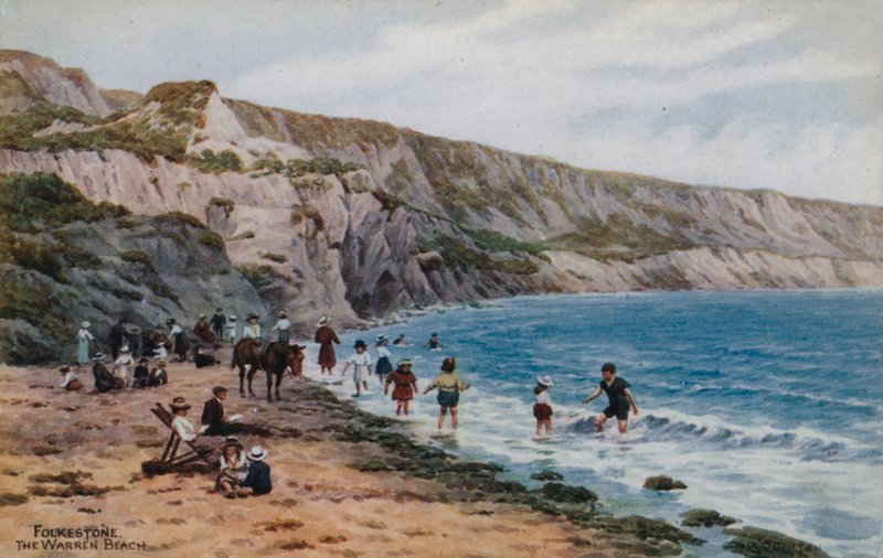 Folkestone, la plage de Warren - Alfred Robert Quinton
