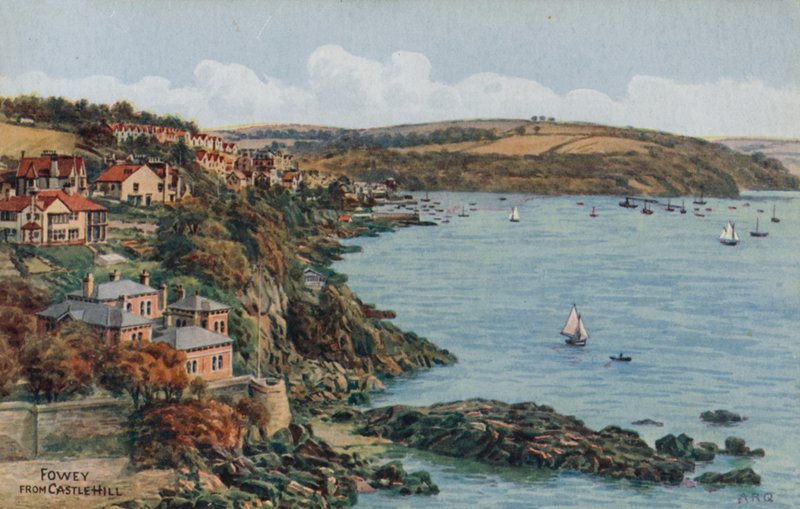 Fowey, depuis Castle Hill - Alfred Robert Quinton