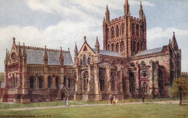 Cathédrale de Hereford, vue du nord-est - Alfred Robert Quinton