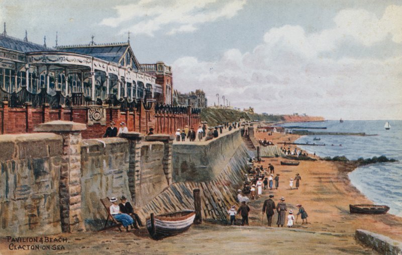 Pavillon et plage, Clacton-on-Sea - Alfred Robert Quinton