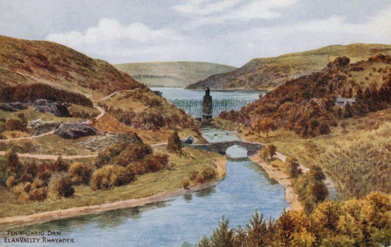 Barrage de Pen-y-Garig, vallée d