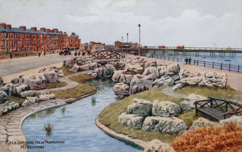 Jardins de rocaille, nouvelle promenade, Morecambe - Alfred Robert Quinton