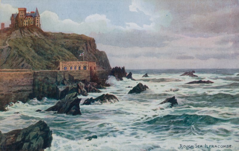 Mer agitée, Ilfracombe - Alfred Robert Quinton
