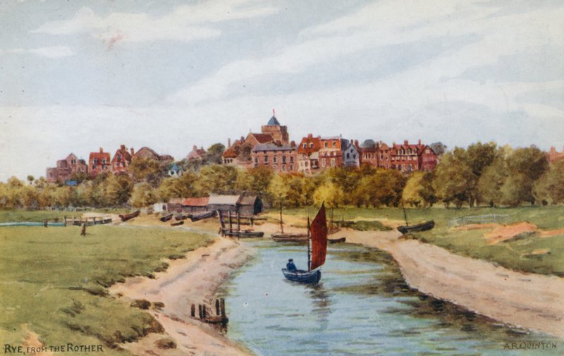 Rye, depuis le Rother - Alfred Robert Quinton