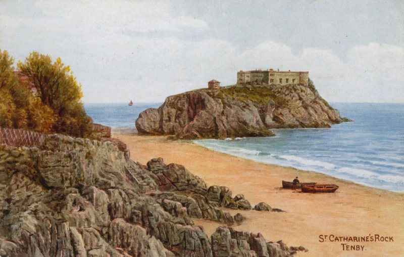 Le rocher de Sainte-Catherine, Tenby - Alfred Robert Quinton