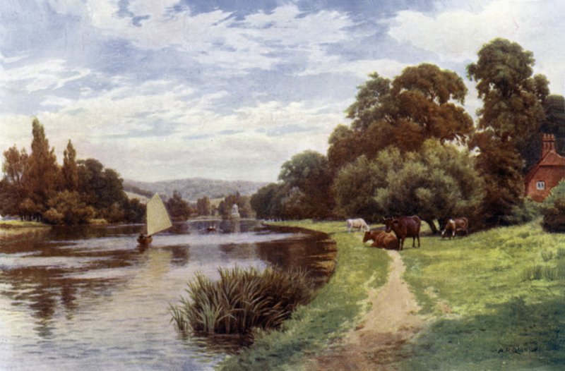 Île du Temple, près de Henley - Alfred Robert Quinton