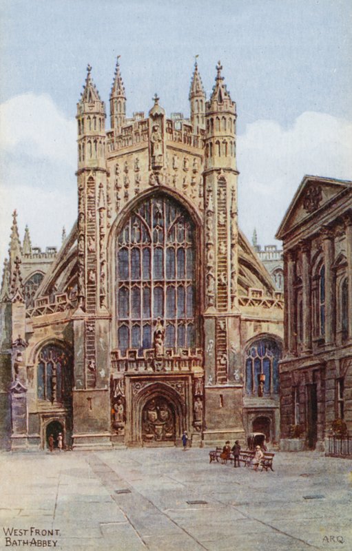 Façade ouest, abbaye de Bath - Alfred Robert Quinton