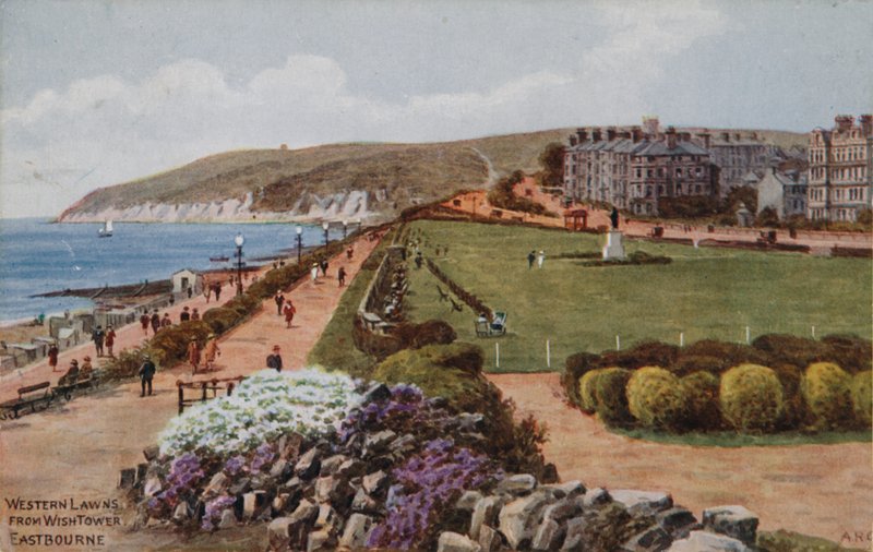 Pelouses occidentales, depuis la tour de souhaits, Eastbourne - Alfred Robert Quinton