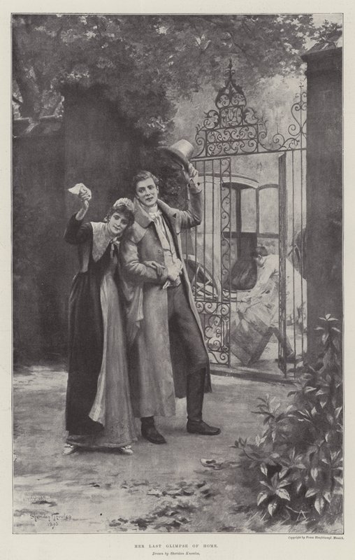 Son dernier regard sur la maison - Alfred Sheldon Williams