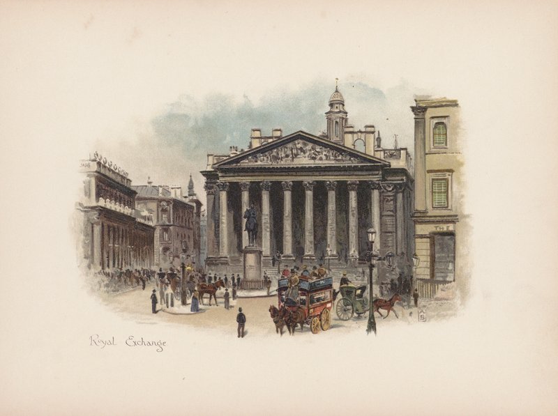 Londres familier : Bourse royale - Allan F. Barraud