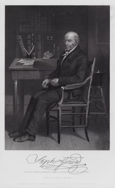 Stephen Girard (gravure) - Alonzo (after) Chappel