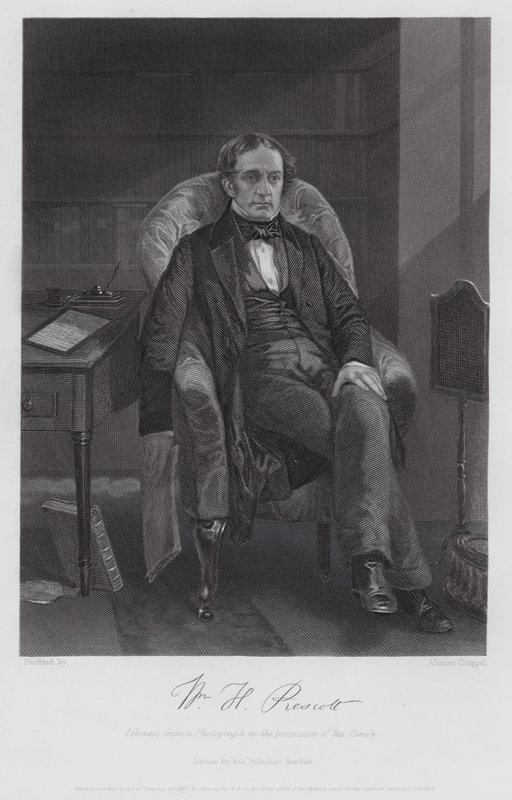 William Hickling Prescott (gravure) - Alonzo (after) Chappel