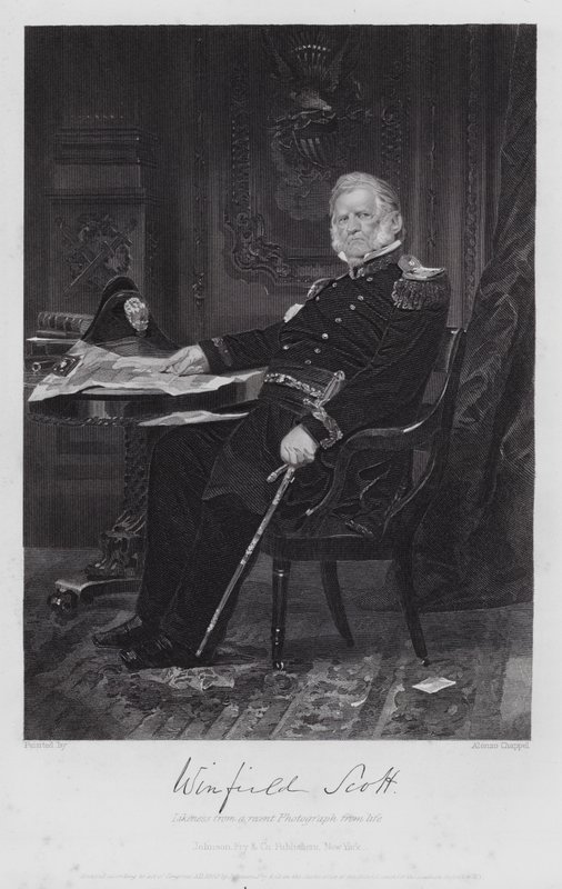 Winfield Scott (gravure) - Alonzo (after) Chappel