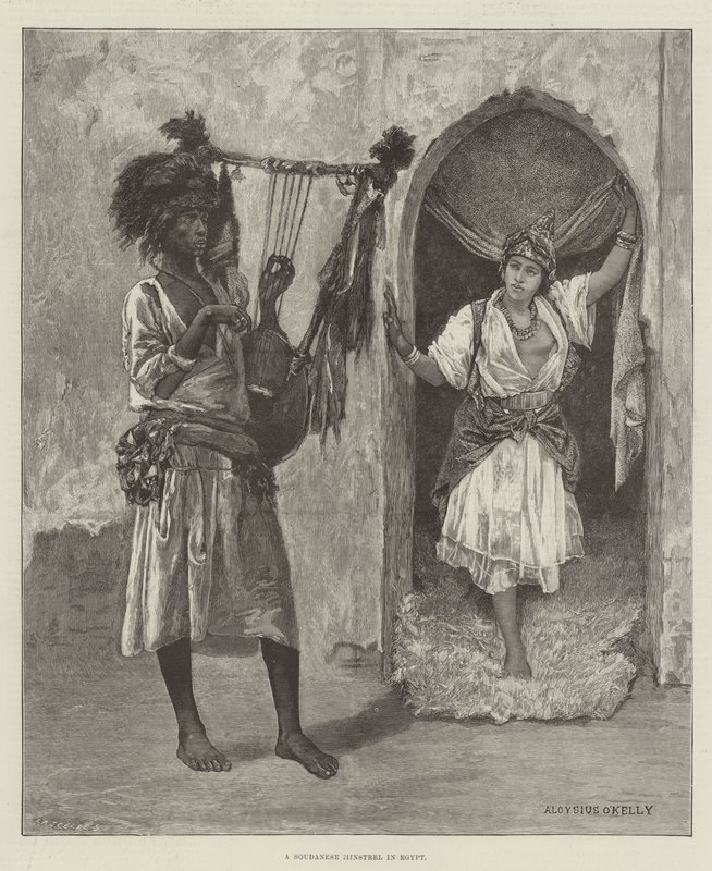 Un ménestrel soudanais en Égypte - Aloysius O
