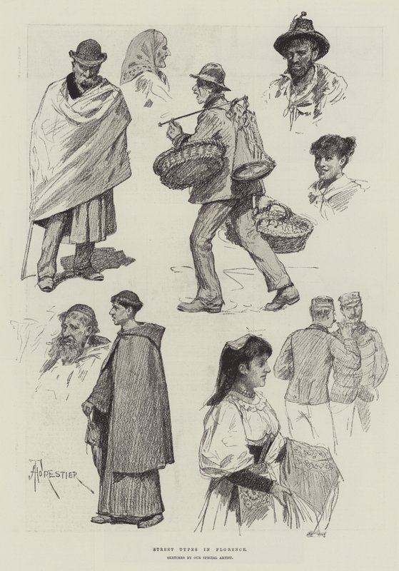 Types de rue à Florence - Amedee Forestier