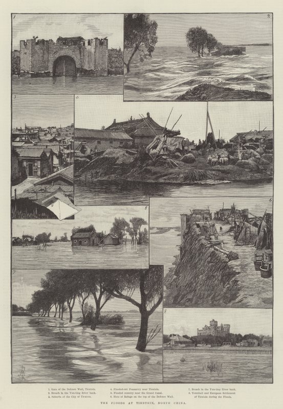 Les inondations à Tientsin, Chine du Nord - Amedee Forestier