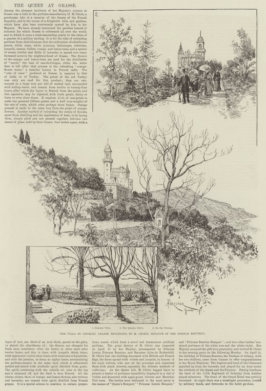 La reine à Grasse - Amedee Forestier