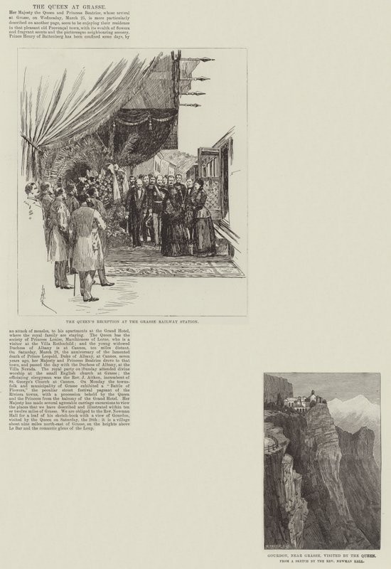 La reine à Grasse - Amedee Forestier