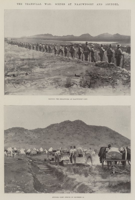 La guerre du Transvaal, scènes à Naauwpoort et Arundel - Amedee Forestier