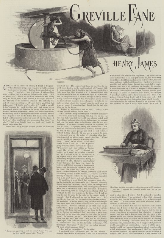 Greville Fane, par Henry James - Amedee Forestier