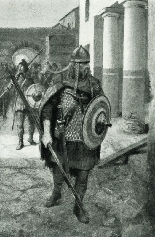 Les Saxons Entrant dans Londres Désertée - Amedee Forestier