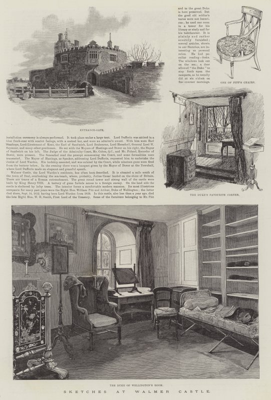 Croquis au château de Walmer - Amedee Forestier