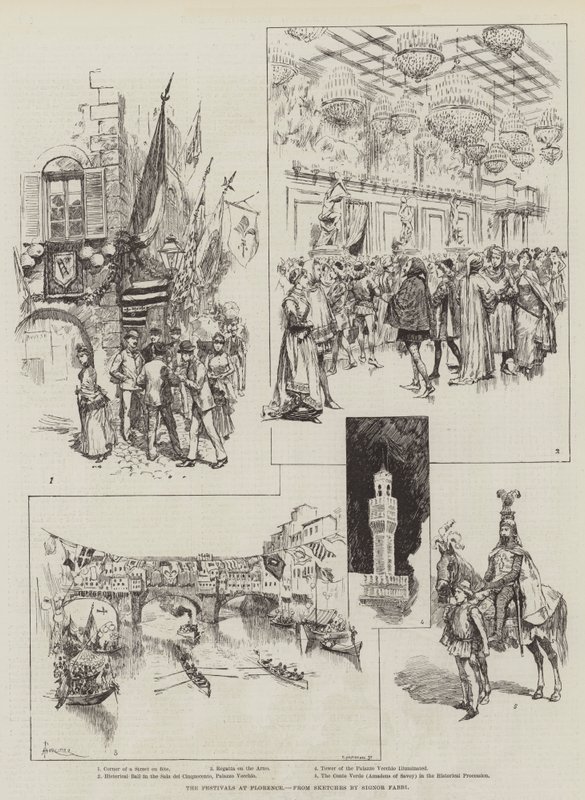 Les fêtes à Florence - Amedee Forestier