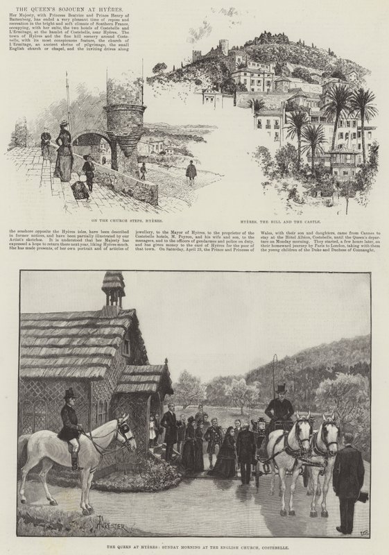 Le séjour de la reine à Hyères - Amedee Forestier