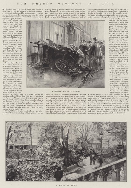 Le Cyclone Récent à Paris - Amedee Forestier