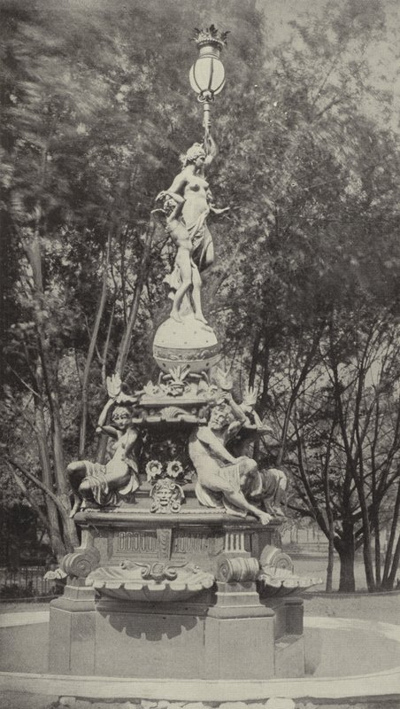 La fontaine allemande (photo n/b) - American Photographer (after)