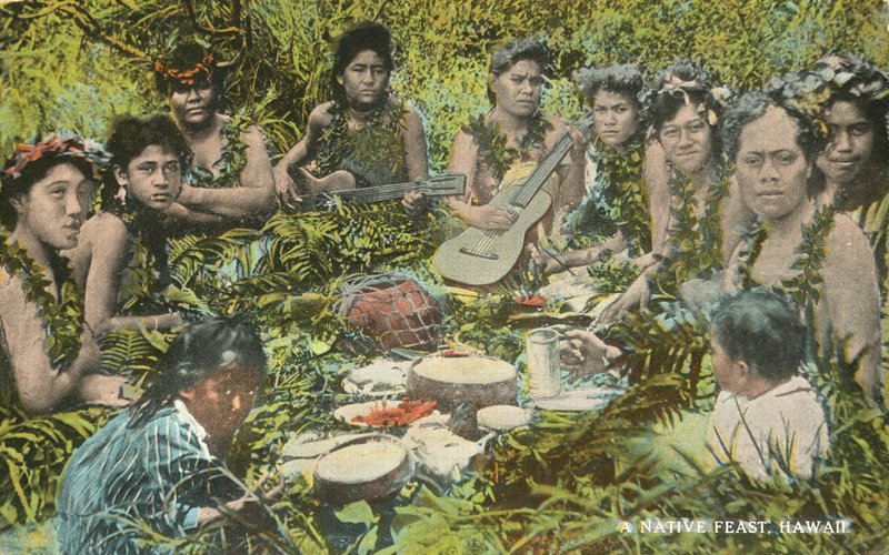 Une fête indigène, Hawaii (photo en couleur) - American Photographer