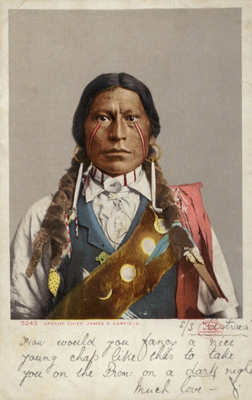 Chef apache James A Garfield (photo n/b) - American Photographer