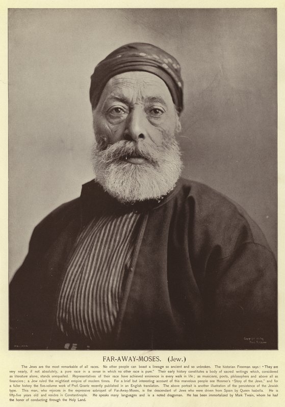 Far-Away-Moses, Juif - American Photographer