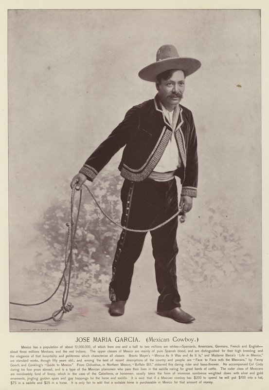 Jose Maria Garcia, Cowboy mexicain - American Photographer