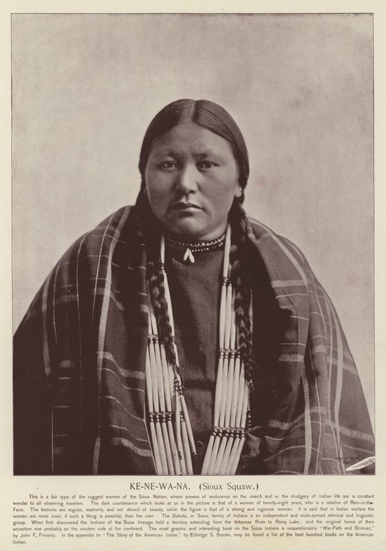Ke-Ne-Wa-Na, Squaw Sioux - American Photographer